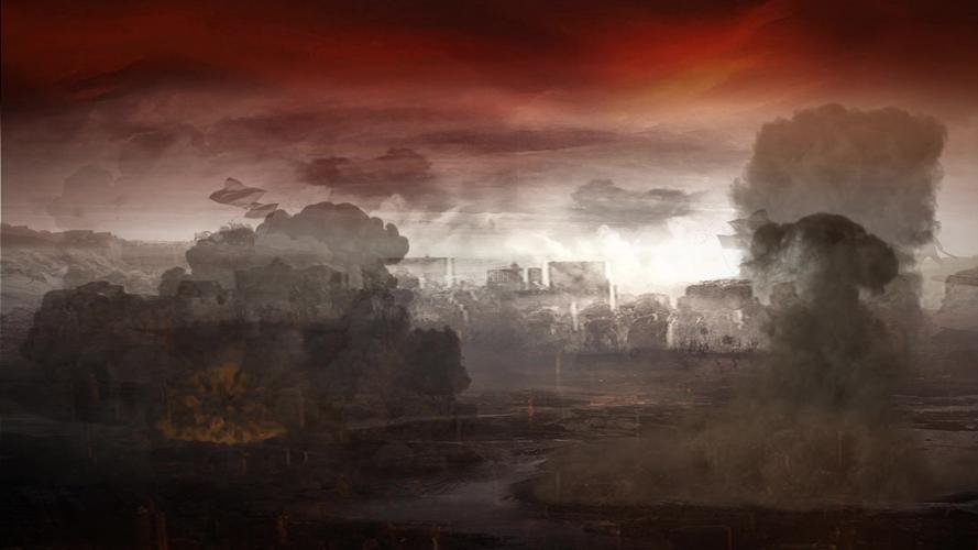 战场硝烟,战争,进行曲背景_1920x1080_高清视频素材