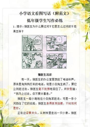 小学语文看图写话(附范文),语文老师强烈推荐,家有小