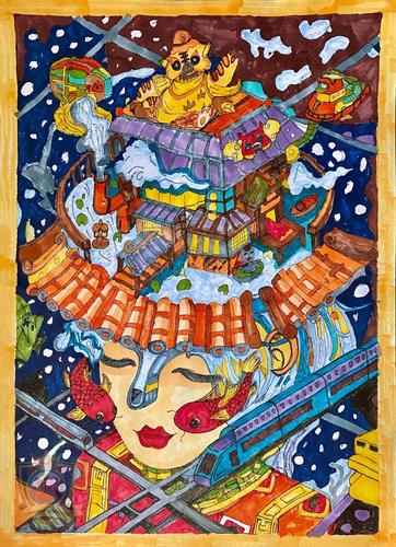 阳光之美杯"牛"有"画"说,全国获奖作品展