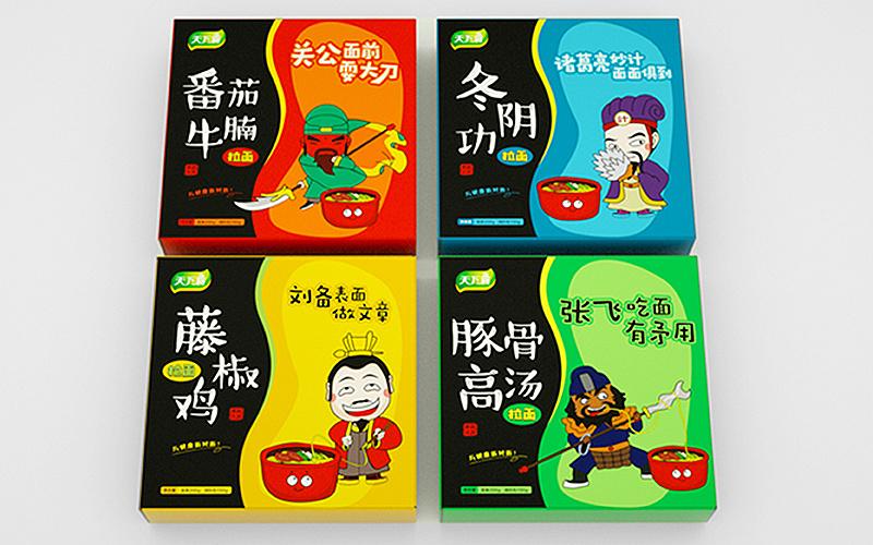 三国人物系列拉面包装