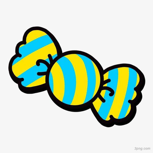 卡通糖果圣诞糖果png素材透明免抠图片-卡通手绘