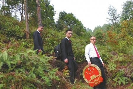 背着国徽去审判80后法官获网友狂赞