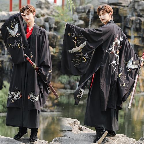 鼎毳貂汉服古装男生新款原创情侣款汉服中国古风日常演出服款式七三