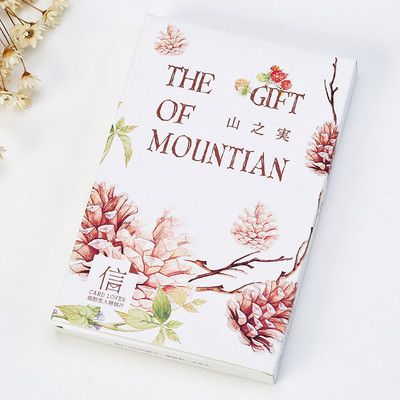 唯美清新明信片日式水彩文艺复古创意风景表白生日贺卡片礼物