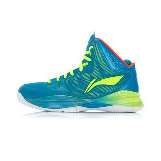 李宁lining篮球鞋 2014新品 篮球场地鞋abpj069-2 法国蓝/荧光耀橙 43
