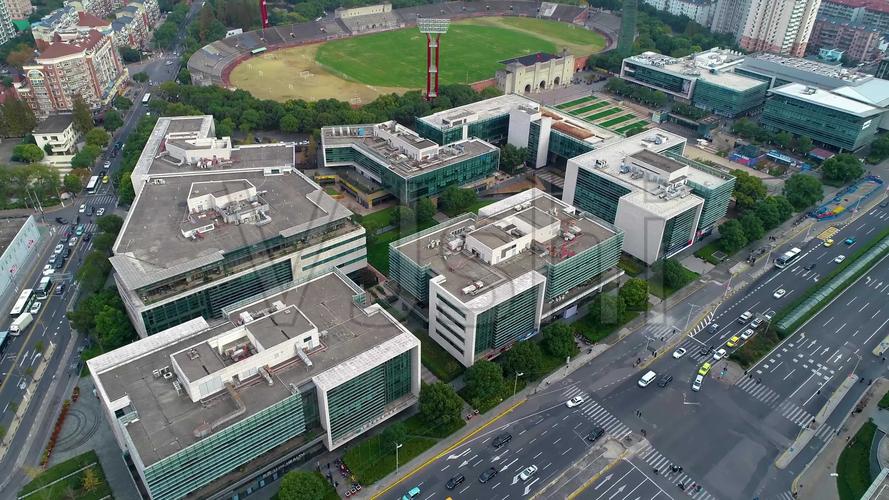 上海杨浦创智天地航拍_视频素材包下载(编号:4332038)