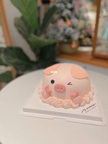 可爱小猪猪蛋糕_蛋糕_烘焙_我的烘焙日常_美食_美食