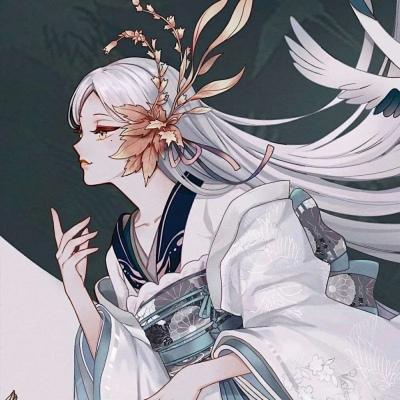 古风动漫人物女唯美头像