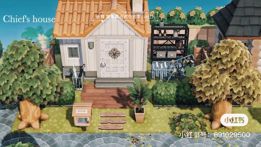 动森动物森友会岛民房屋周边之森系3个周边小动物房屋周边设计