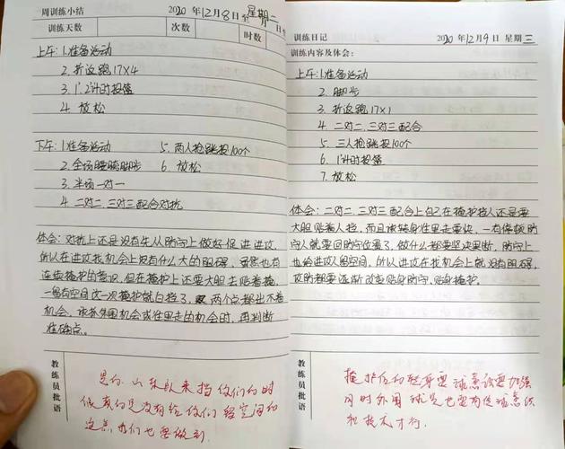 广西球类中心开展运动员训练日记评比活动