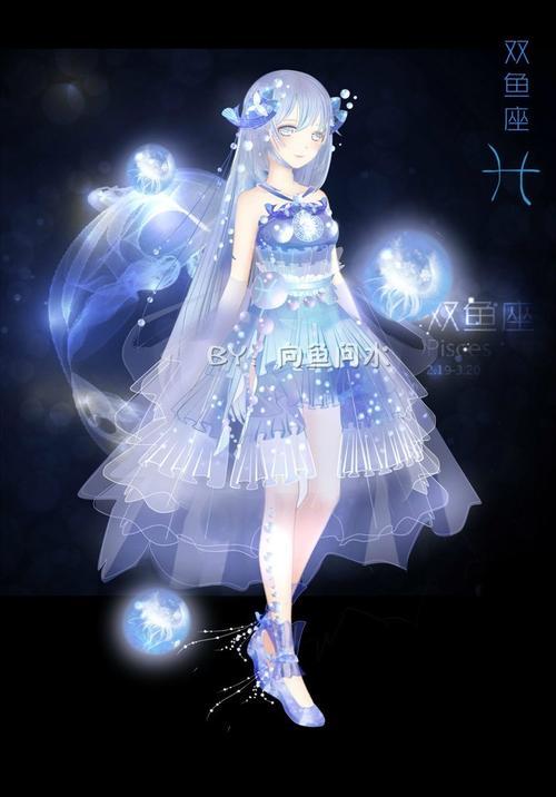 奇迹暖暖双鱼座简笔画