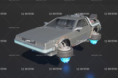 带内饰科幻悬浮汽车