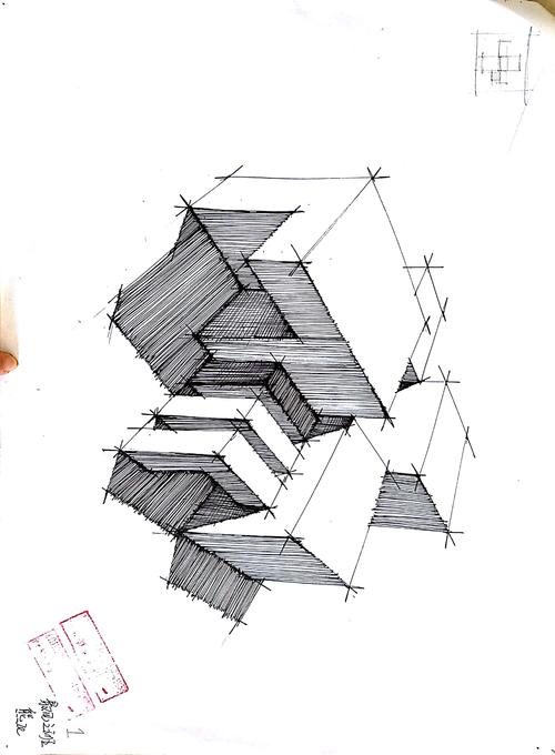 建筑体块图|三维|建筑/空间|爱手绘大禹 - 原创作品 - 站酷 (zcool)