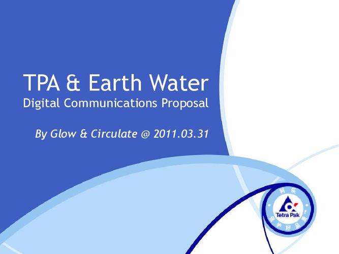earth water digital communications proposal by glow& circulate