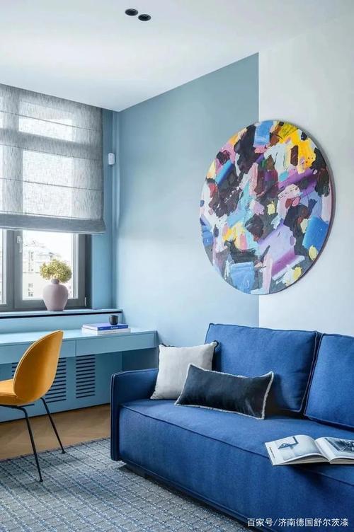 适合极简设计的撞色乳胶漆配色方案