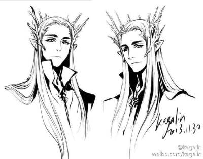 画师:kagalin【侵删】霍比特人