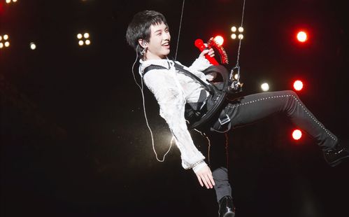 华晨宇吊威亚照片!