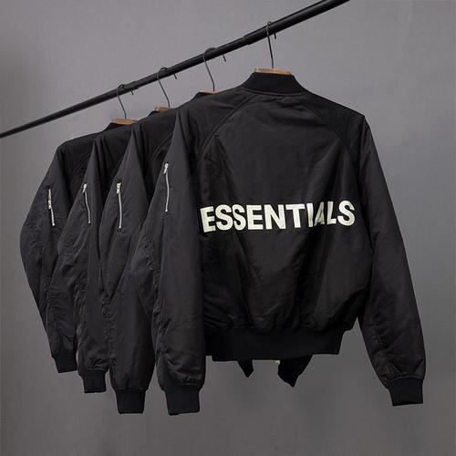 fog fear of god essentials 复线秋冬飞行空军ma1夹克外套厚棉服