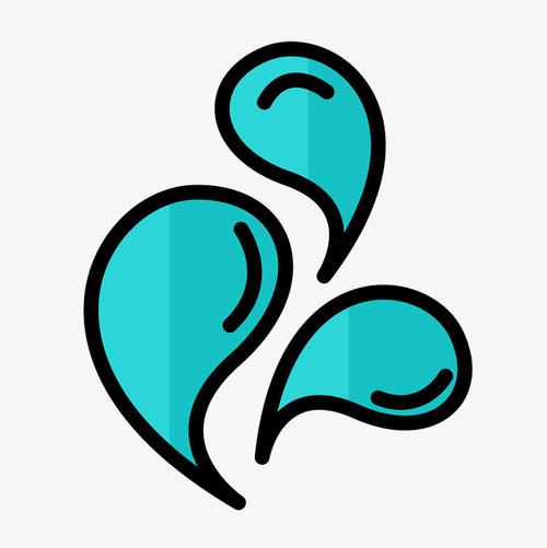 矢量矢量手绘创意线条水滴