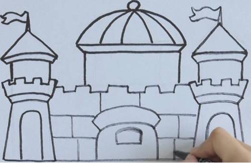 上海迪士尼城堡怎么画 上海迪士尼城堡画法