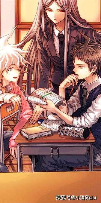 弹丸论破狛枝凪斗x神座出流x日向创三人组动漫全面屏壁纸