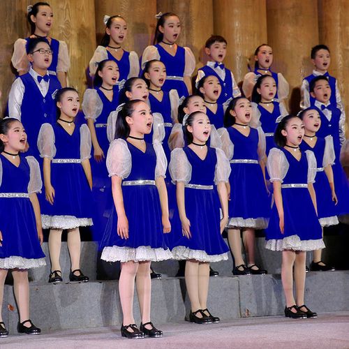 六一儿童节童声合唱团演出服中小学生男女童舞蹈诗歌