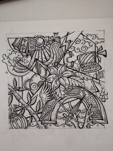 马克笔装饰画|纯艺术|绘画|睇眄君 - 原创作品 - 站酷