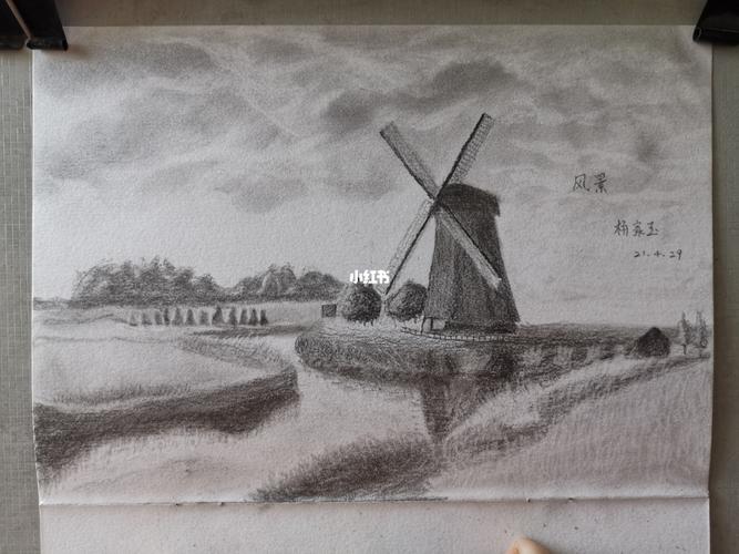 素描 风景画_风景画_素描_文化_绘画