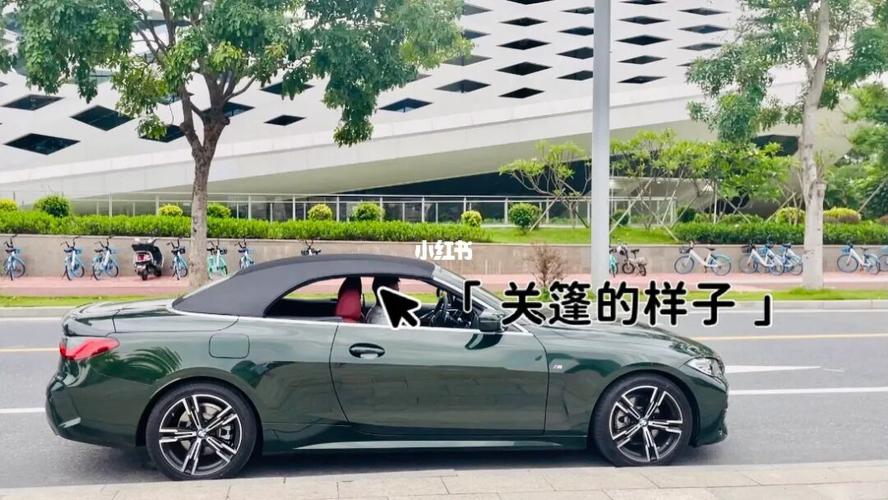 宝马新4系敞篷 圣雷莫绿 灰篷红内 无减配_销售_宝马怎么样_汽车_车展
