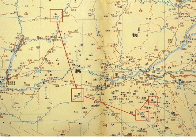 战国七雄之一的韩国,为何在200年时间内,先后四次迁都