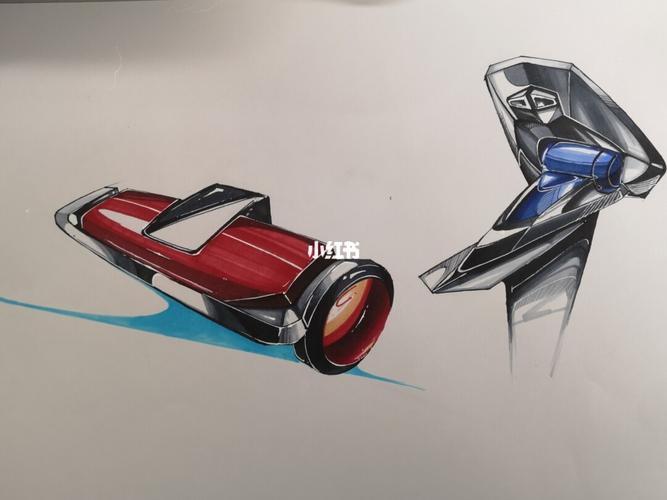 马克笔产品手绘初步练习_手绘_马克笔_产品设计_文化