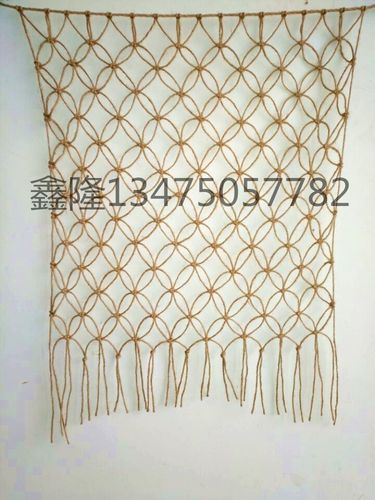 细麻绳网装饰网挂照片墙渔网幼儿园挂照片渔网植物攀爬网围网包邮