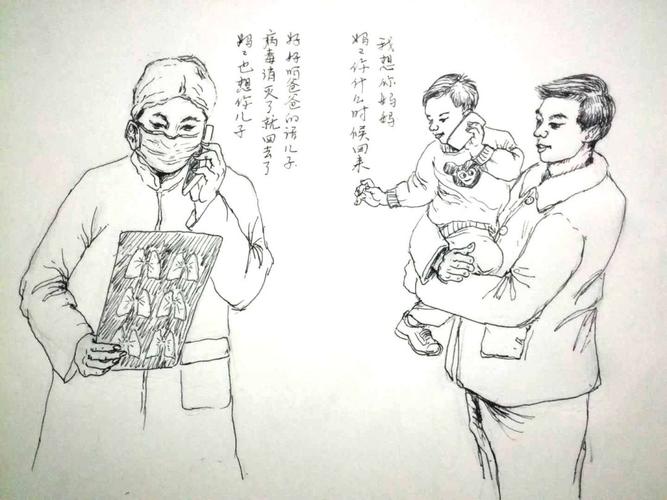 【以画战"疫"】淮阳画家用素描记录抗疫勇士最美身影