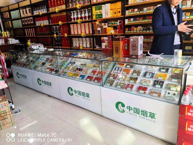 上海静安小卖部展示柜烟柜收银台一体化图片欣赏