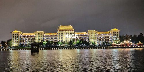 集美龙舟池最美夜景_龙舟池_建筑_夜游_景点_夜景_旅行地_南熏楼_休闲