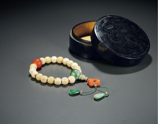 清虬角十八子手串