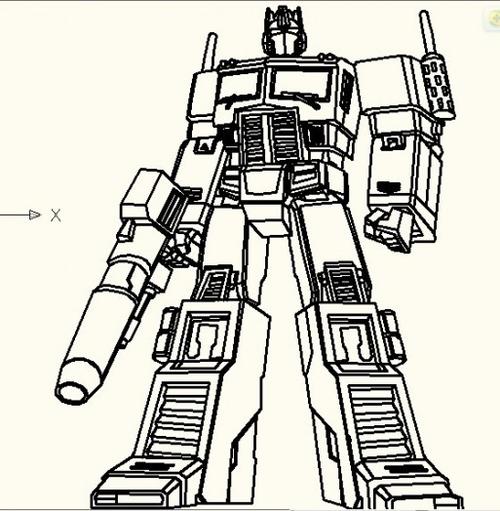 变形金刚简笔画(2)