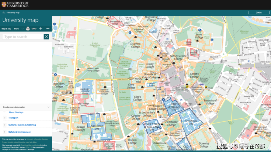 剑桥大学地图