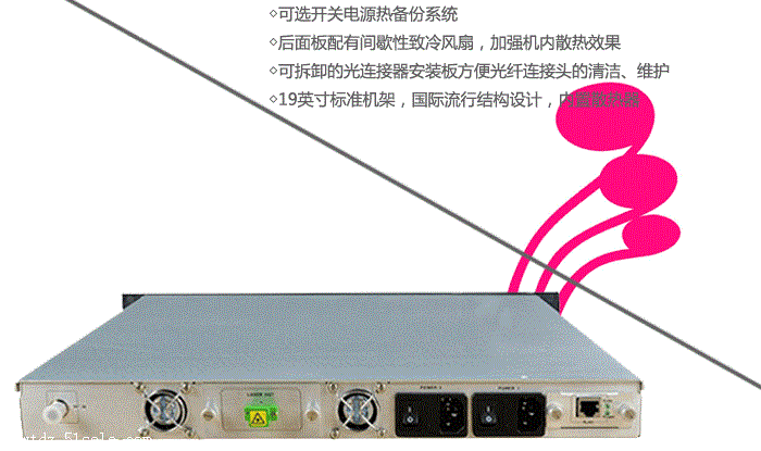 优视达1310nm有线电视光纤发射机 8mw catv光发射机 射频光端机