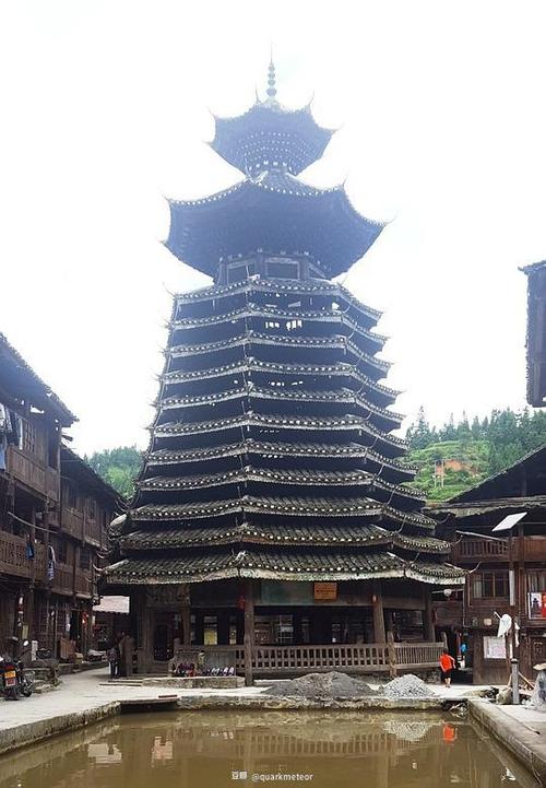 增冲鼓楼 贵州省从江县 建于清康熙十一.