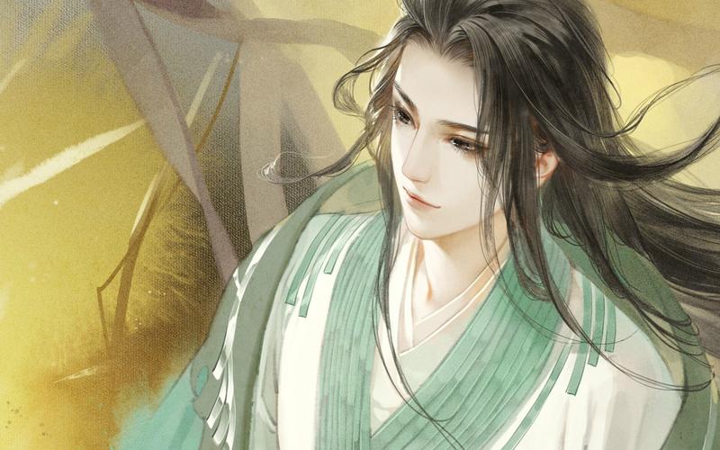 插画,帅气,清新,唯美,插画,电脑壁纸,壁纸君临天下卡通古风帅哥