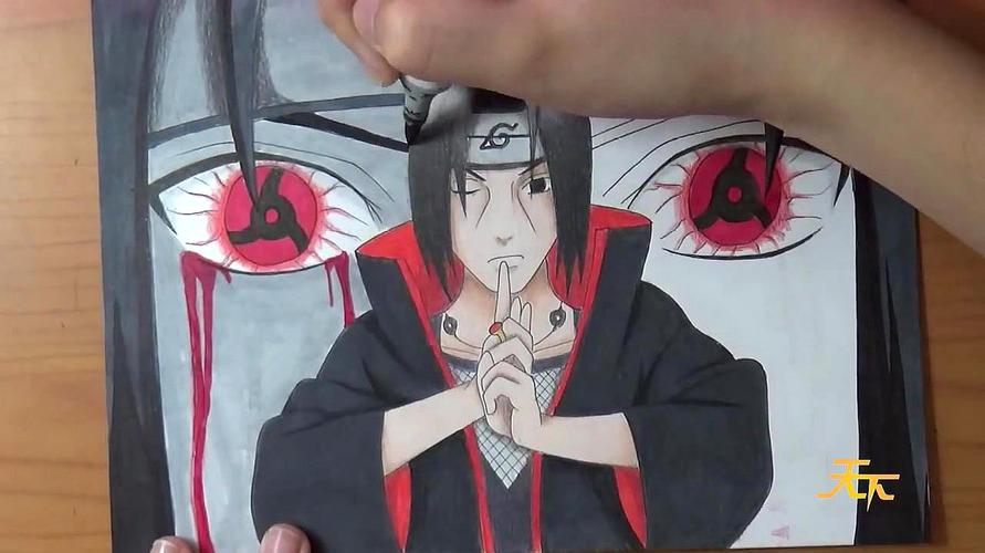 怎么画火影忍者鼬