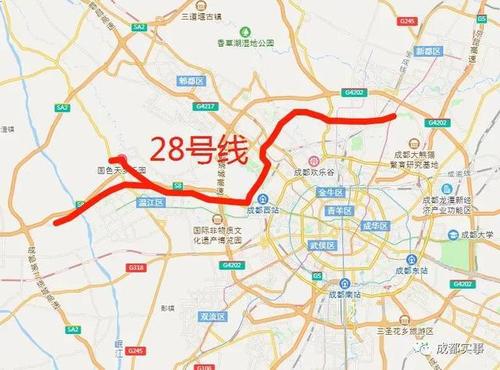 网易首页>网易号>正文申请入驻> ▲28号线大致走向图成都地铁28号线