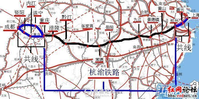 建议浙赣湘渝四省市联合规划建设杭昌长渝快速铁路