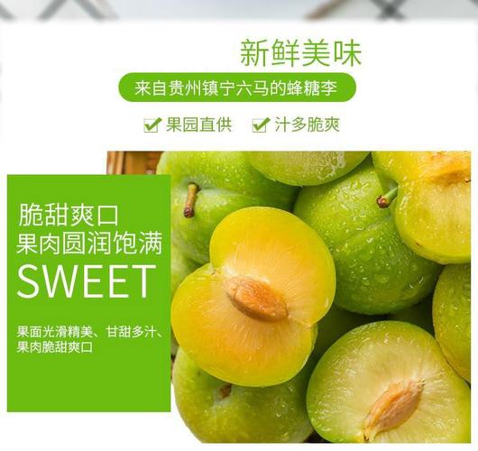 菓灵稥 【顺丰空运】贵州镇宁六马蜂糖李脱骨李子新鲜孕妇水果整箱现