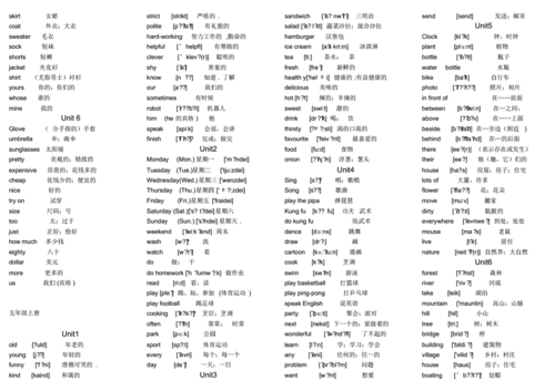 小学英语三年级上册单词表.pdf