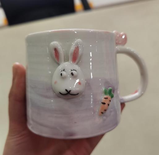 自己做的手作陶艺杯