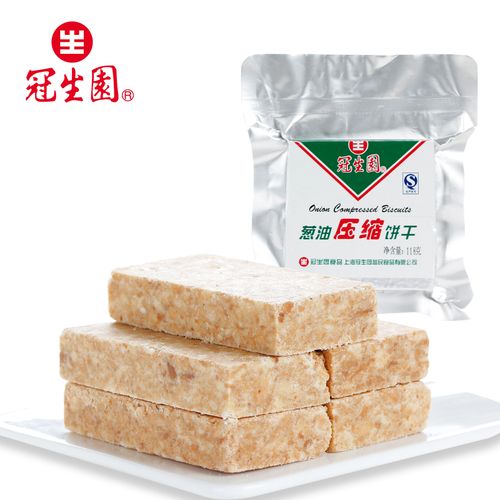 冠生园压缩饼干118g葱油味 上海特产旅游户外代餐饱腹干粮商品图片