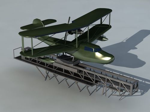 英国海军海象式水上飞机及弹射器