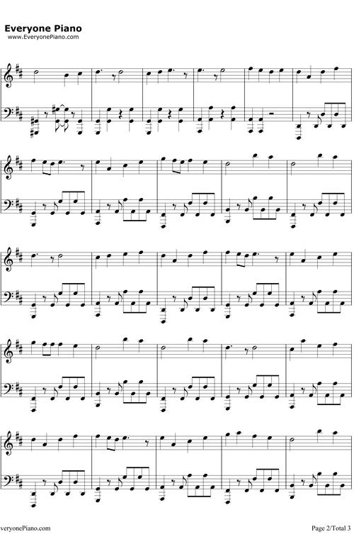 シルエット钢琴谱_kana_boon_火影忍者疾风传op16